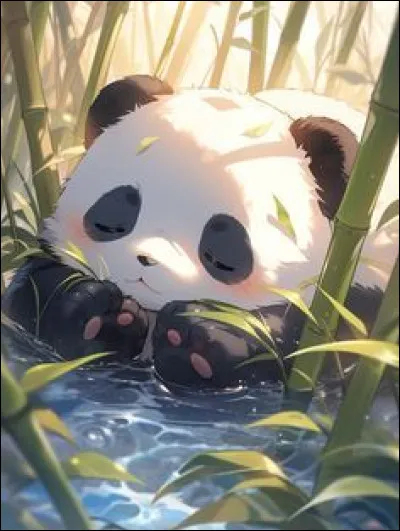 Que fait ce panda ?