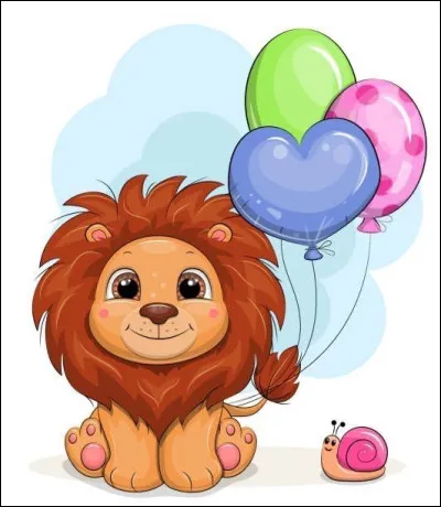 Combien de ballons a ce lion ?