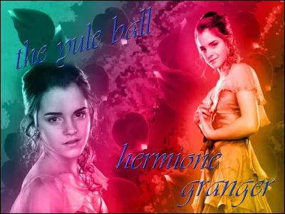 De quelle couleur est la robe portée par Hermione lors du mariage de Fleur et Bill ?