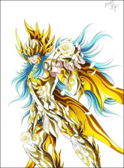 Le chevalier portant cette armure divine du poisson comment s'appelle-t-il ?