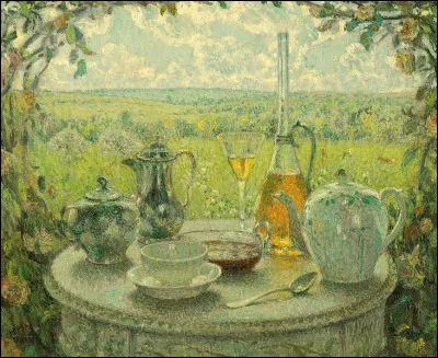 Qui a peint "La Table au printemps" ?