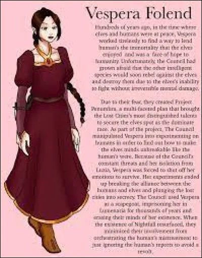 Quel est le nom de famille de Vespéra ?