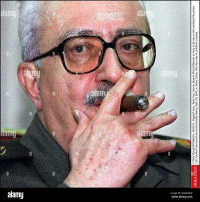 Tarek Aziz fut ministre des Affaires étrangères de l'Iran.