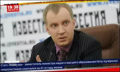 La chance avait-elle tourné, ce 20 mai, pour Piotr Koutcherenko (46 ans), secrétaire d'État et ministre des sciences et des études supérieures de Russie ? Il se sent mal lors d'un vol Cuba-Russie... (Complétez !)