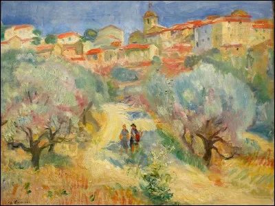 Quel est l'auteur de la toile représentant "Ramatuelle" ?