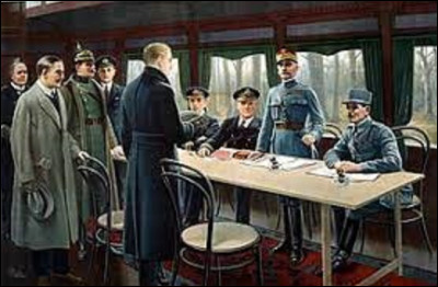 Ce 11 novembre l'armistice est signé, mettant fin, provisoirement, à la Première Guerre mondiale. Avant ou après 1919 ?