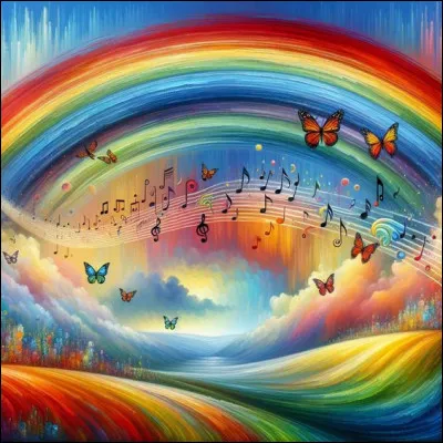 Ils chantaient "She's a Rainbow" :