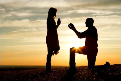 L'amour de ta vie te demande en mariage, tu réponds :