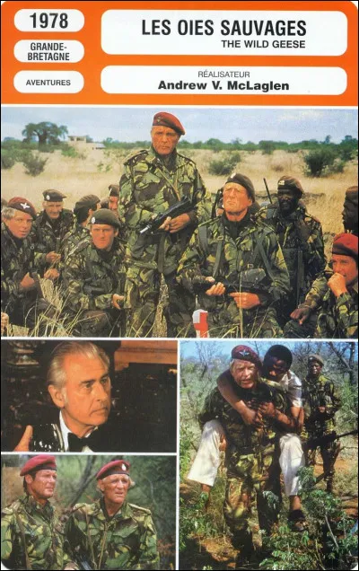 "Les Oies sauvages" est un long-métrage interprété par Sean Connery.