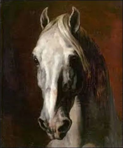 On reste dans le romantisme, mais français. En 1815, quel peintre a réalisé ce tableau nommé ''Tête de cheval blanc'' ?