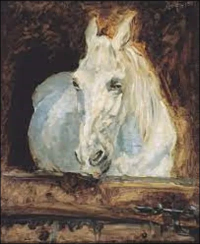 Datant de 1881, ''La Blanche Gazelle'' est un tableau postimpressionniste. Quel artiste a immortalisé ce cheval ?