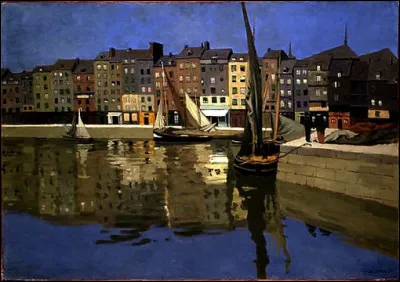 Qui a peint "Le port de Honfleur la nuit" ?