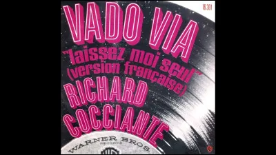 Drupi est le premier interprète de la chanson "Vado via".