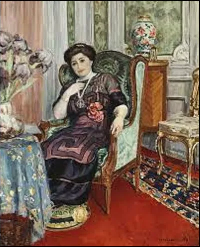 En 1911, quel postimpressionniste a réalisé cette toile intitulée ''Femme assise dans un fauteuil'' ?