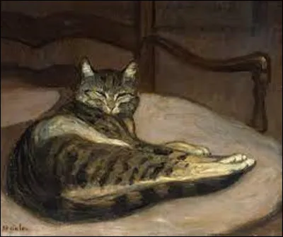 Quel artiste d'art nouveau a peint ce tableau nommé ''Chat sur un fauteuil'', entre 1900 et 1902 ?