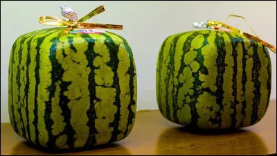 D'où sont originaires ces pastèques carrées ?