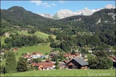Cette commune de la Haute-Savoie, située dans le massif des Aravis, c'est Saint ... de Sixt
