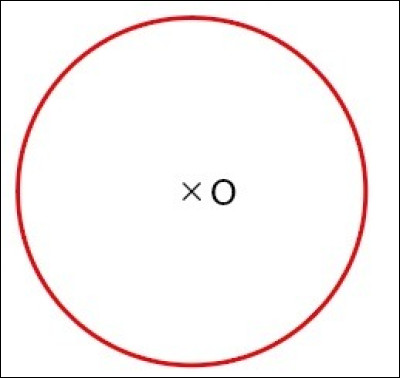 Espace géométrie : Vrai ou faux ? Le point O est le centre du cercle.