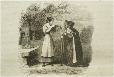 « Je vous donne pour don, poursuivit la fée, quà chaque parole que vous direz, il vous sortira de la bouche... Vous êtes si belle, si bonne et si honnête. »