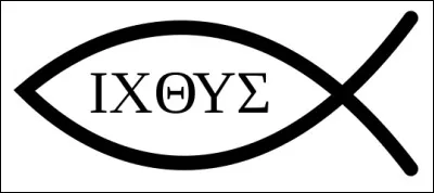 Ichthus est un symbole en forme de poisson, d'origine...