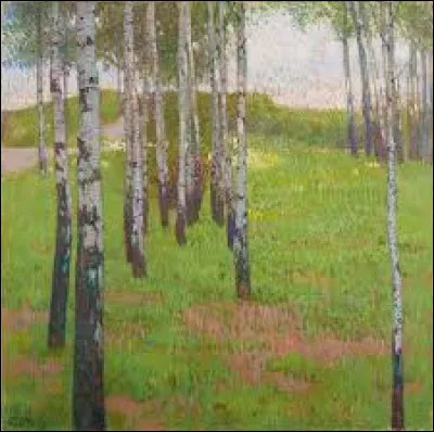 Qui a peint "Bouleau dans la lumière noire" ?