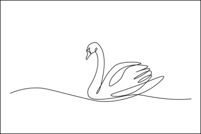 Vous avez reconnu le cygne, majestueux. Celui-ci sera noir. Quelle couleur faut-il appliquer sur son bec pour le faire ressortir ?
