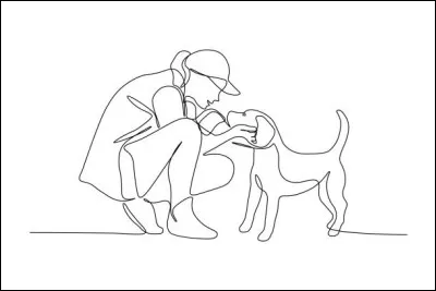 Le beagle vient à votre rencontre : il cherche les caresses. Son dos semble protégé par une "couverture". Rassemblez vos souvenirs et coloriez cette partie de sa robe.