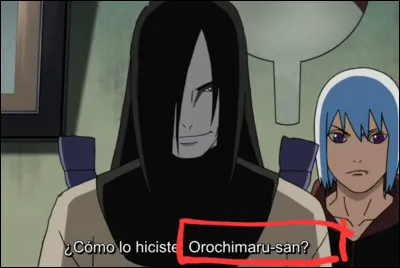 Qui est l'élève d'Orochimaru ?