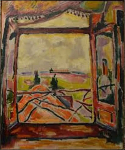 Quel peintre a exécuté cette toile intitulée ''Fenêtre sur l'Escaut'', en 1906 ?