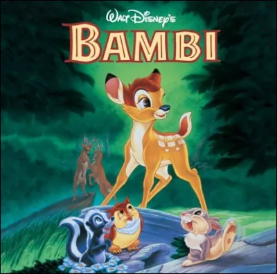 Quel est le nom du célèbre duo d'amis (lapin et putois) dans le film "Bambi" ?