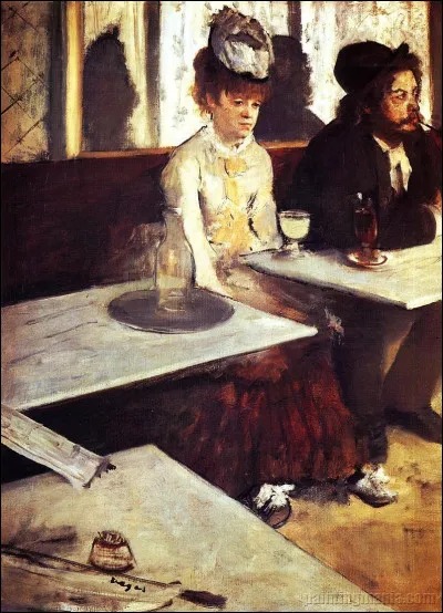 Édouard MAnet a peint la toile intitulée "L'Absinthe".