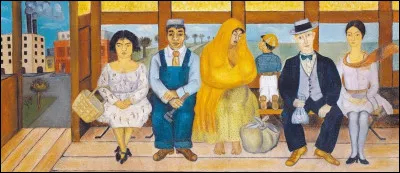 Quelle artiste peintre mexicaine est l'auteur de ce tableau intitulé ''Bus'' ?