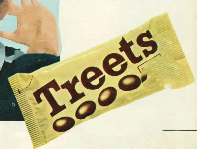 De quelle graine oléagineuse enrobée de chocolat était composée la friandise ''Treets'' ?