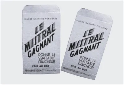 Quelle était la couleur du sachet du ''mistral gagnant'', ce bonbon sous forme de poudre qu’on aspirait avec une petite paille ?