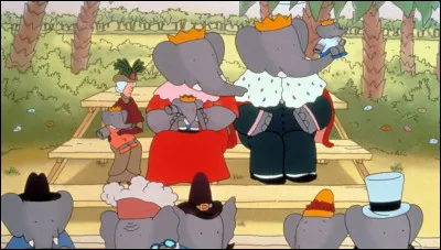 Quelle est la couleur du costume de Babar ?
