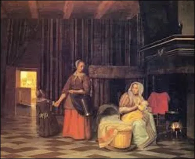 Réalisé entre 1663 et 1665, ''Deux femmes et deux enfants'' est un tableau baroque. Quel artiste a immortalisé cette scène ?