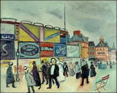 Quel fauviste a réalisé cette toile nommée ''Les Affiches à Trouville'', en 1906 ?
