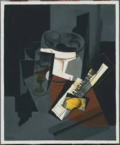 ''Nature morte au journal'' est une toile cubiste. Quel artiste a peint cette toile, en 1916 ?
