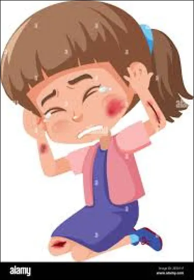 Une petite fille vous demande de s'abriter dans votre abri. Vous remarquez une morsure à sa joue. Que décidez-vous de faire ?