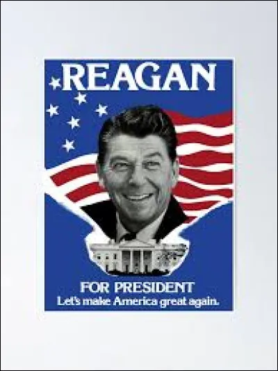 En 1980, lorsqu'il se présente à l'élection, Ronald Reagan est ...