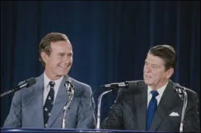 Son colistier sur le ticket républicain, George H. W. Bush, est alors