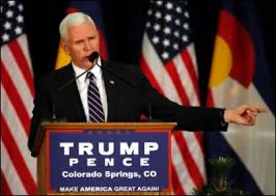 Son colistier, Mike Pence, était quant à lui ...