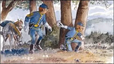 Bandes dessinées : Dans la bande dessinée "Les Tuniques bleues", quel est le grade de Blutch ?