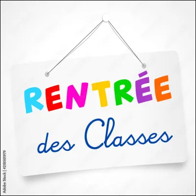 Qui a rédigé ce poème : "C'est la Rentrée" ?