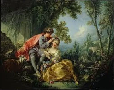 En 1755, quel rococo a peint cette scène intitulée ''Les Quatre Saisons : Le Printemps'' ?