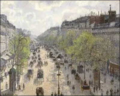 Et on clôt notre promenade printanière en cherchant un impressionniste. Quel artiste a peint ce tableau nommé ''Le Boulevard de Montmartre, matinée de printemps'', en 1897 ?