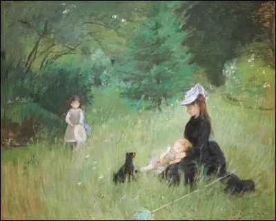 Sa toile s'intitule "Dans le parc" :