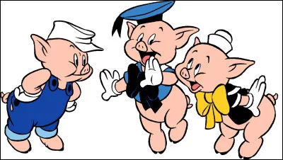 Quels sont les noms des 3 petits cochons dans l'Univers Disney ?