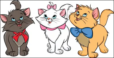 Quels sont les noms des 3 petits chatons de la chatte Duchesse dans l'Univers Disney des Aristochats (1970) ?