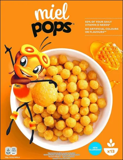 À quelle marque appartiennent les céréales "Miel Pops", dont la mascotte est une abeille ?